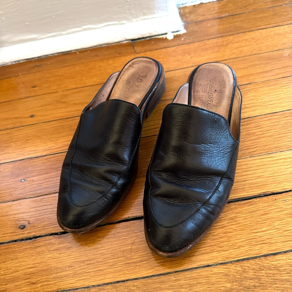 Madewell leather slide-ons